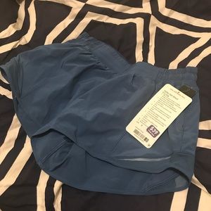 Blue Lululemon Hotty Hot Short II Long
